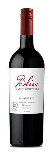 Bliss Family Vineyards Estate Blissful Red red blend bottle shot
